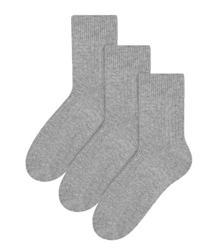 Steven - 3 Paires Homme Chaussettes Laine Randonnée | Hiver Chaussettes Chaudes