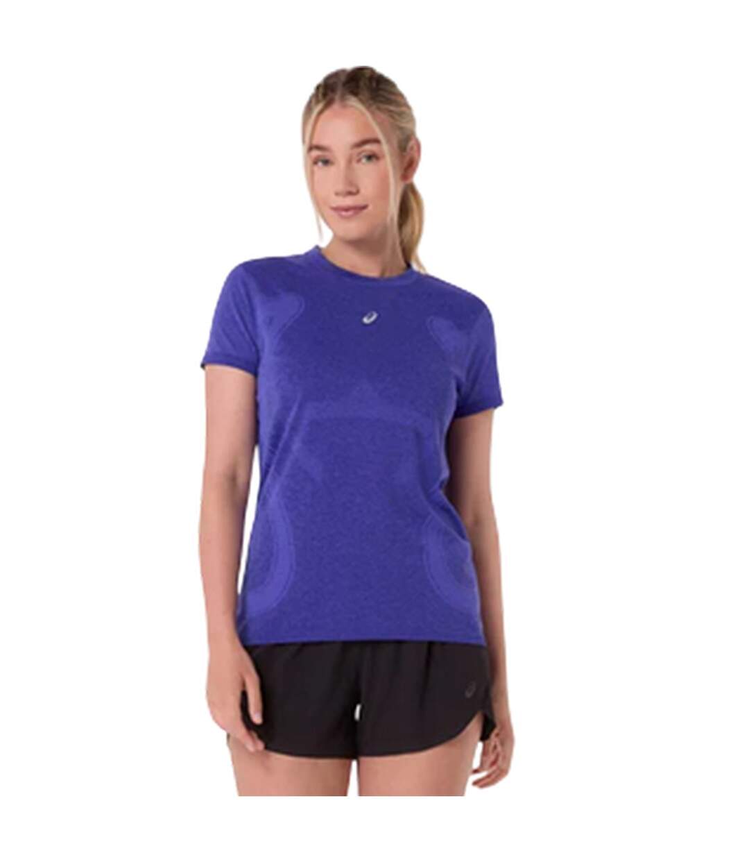 Haut Course À Pied Performance Femme Bleu Foncé Bleu Asics-2
