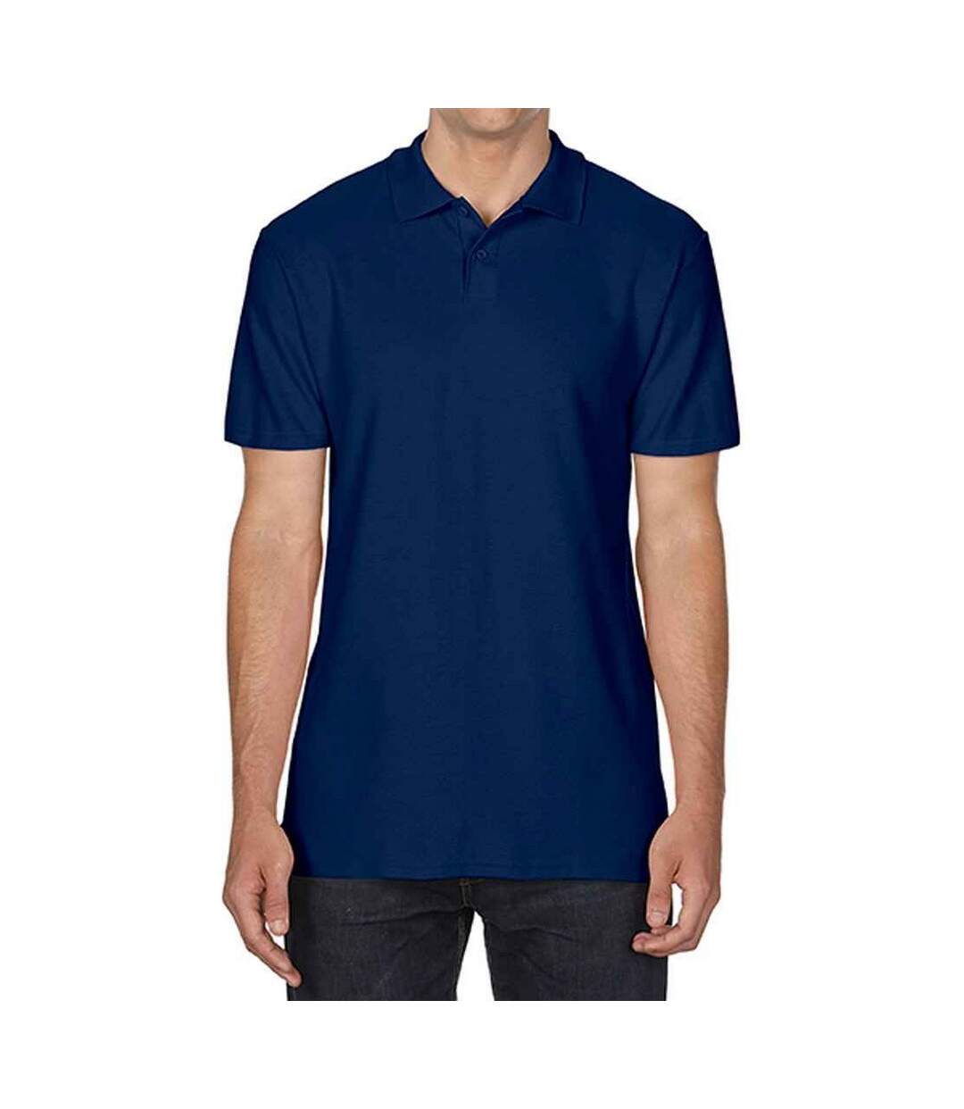 Polo manches courtes homme bleu marine Gildan Gildan