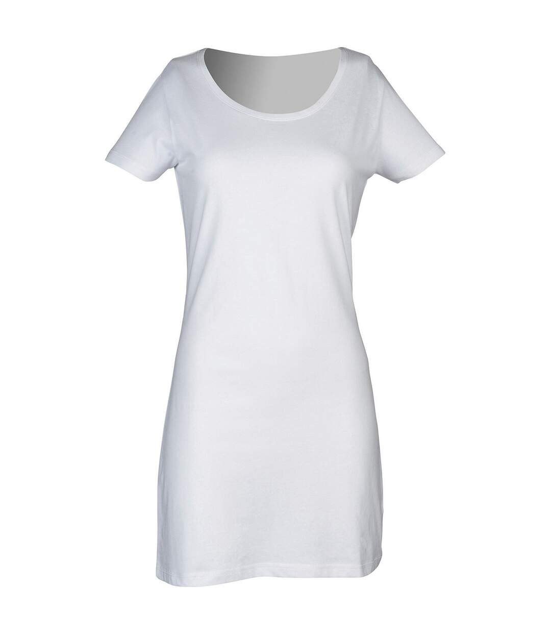 Robe t-shirt femme blanc Skinni Fit