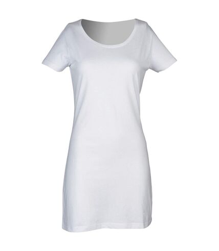 Skinni Fit - Robe t-shirt - Femme (Blanc) - UTPC7088