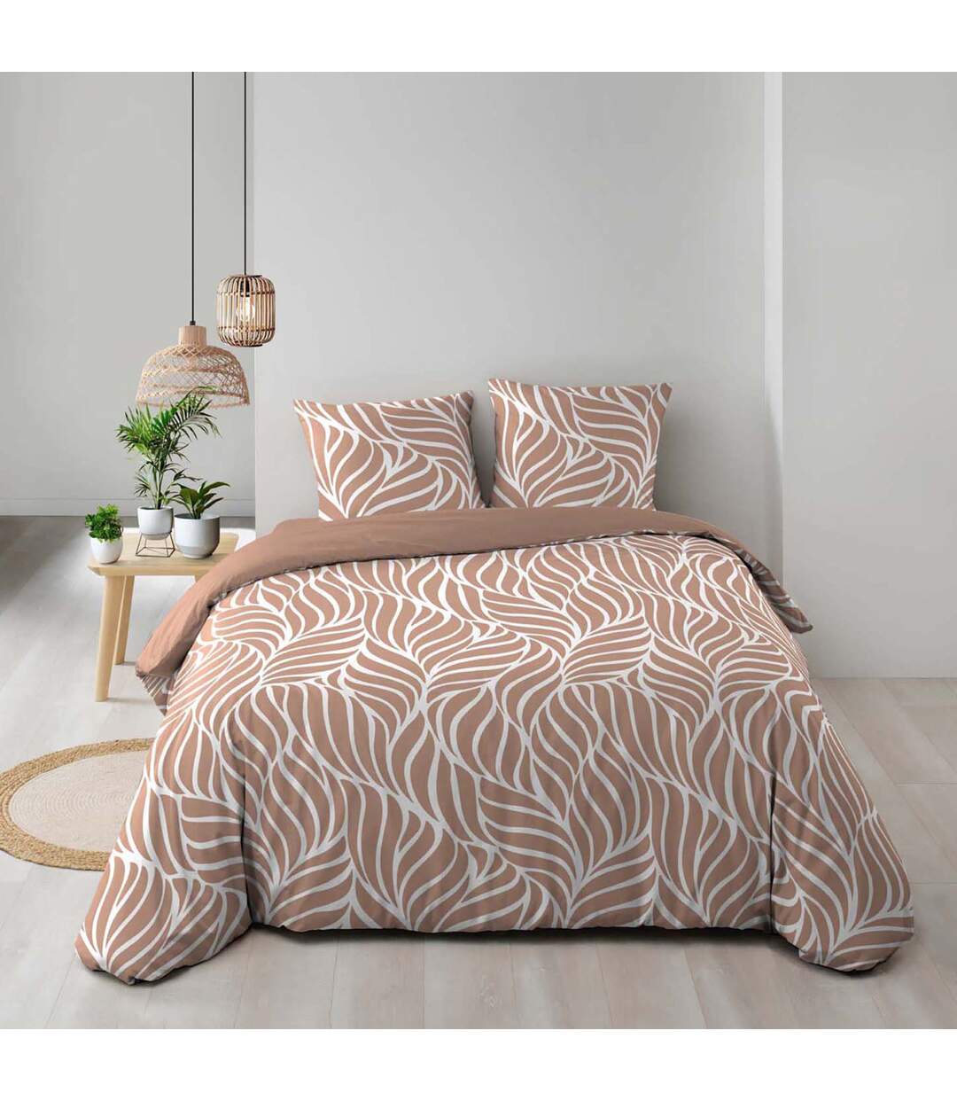 Parure de Lit 3 Pièces Morgane 240x220cm Mocha-4
