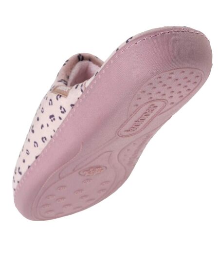 Isotoner Chaussons Mules femme microvelours semelle ergonomique soutien voûte plantaire