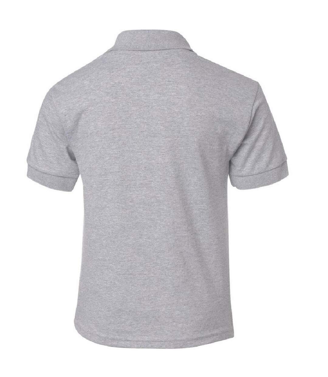 Dryblend polo enfant unisexe gris sport Gildan-2