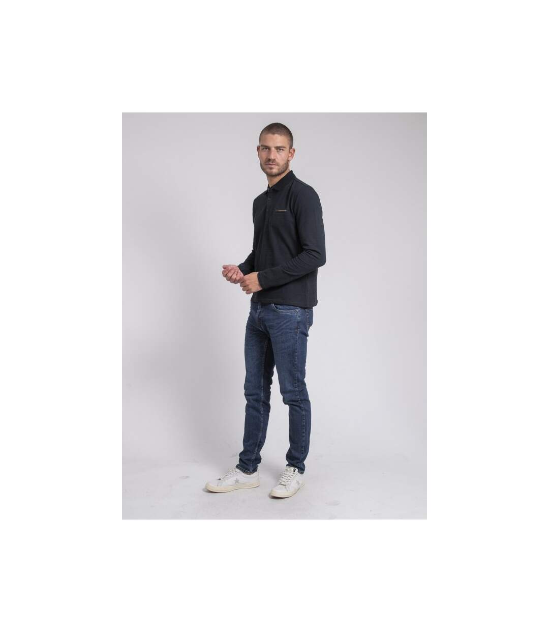 Polo manches longues pur coton PAYOSAN-4