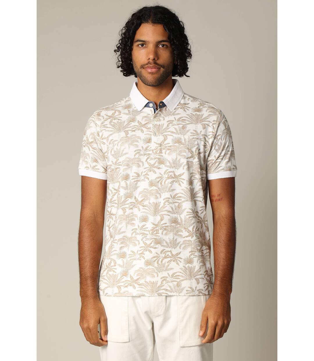 Polo manches courtes ASTRAL – imprimé tropical et style décontracté ASTRAL-2