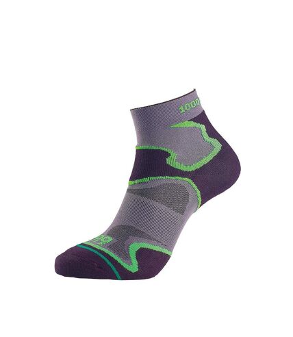 1000 Mile Mens Fusion Socks (Gray/Black/Green)