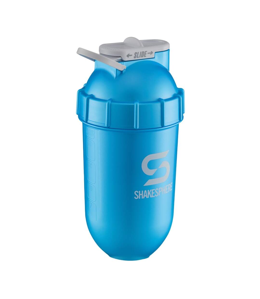 Shaker pour protéine 700 ml cyan métallique ShakeSphere-3