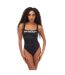 Maillot De Bain 1 Pièce Bounce Helvetica Femme Noir Blanc Off White-3