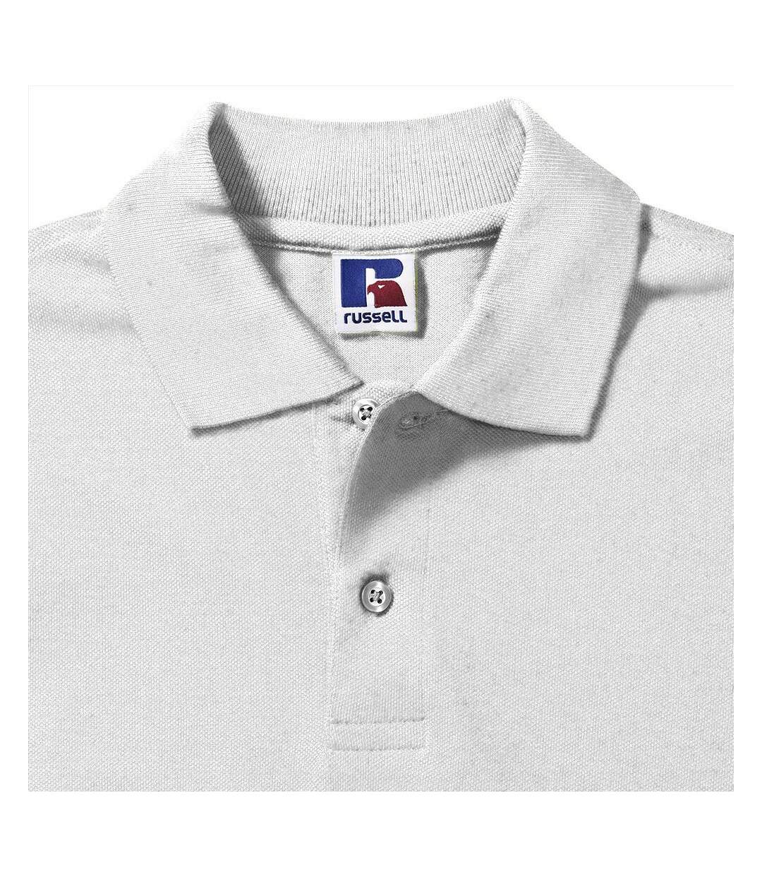 Polo À Manches Courtes Hommes Blanc Russell-2