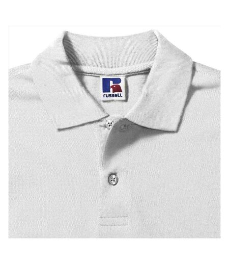 Polo À Manches Courtes Hommes Blanc Russell