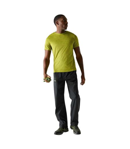 Pantalon Imperméable Uni À Taille Élastiquée Homme Bleu Marine Regatta