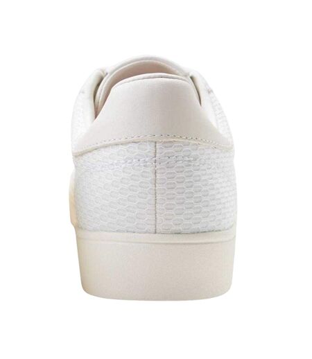 Mens Laurel Wreath Logo Leather Trainers White Fred Perry