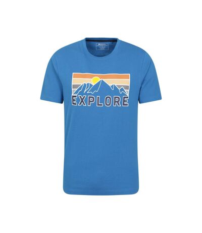 T-shirt Explore Homme Bleu Mountain Warehouse