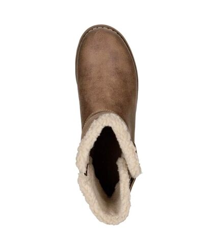 Skechers Womens/Ladies Keepsakes 2.0 Leather Ankle Boots (Dark Taupe) - UTFS9622