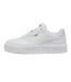 Womens/ladies Cali Leather Platform Court Trainers White Lilac Puma-3
