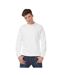 B&c Mens Crew Neck Sweatshirt Top Blanc B And C-1