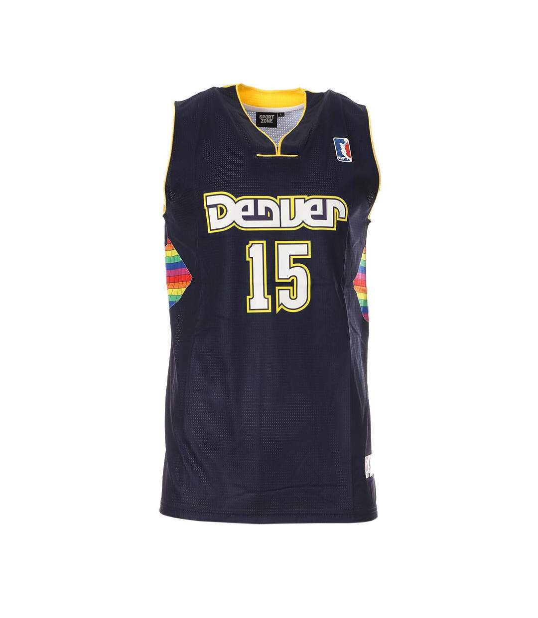 Denver Maillot de basket Noir Homme Sport Zone - L