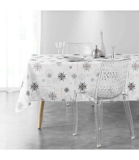 Nappe Imprimée Enchante 150x240cm Blanc