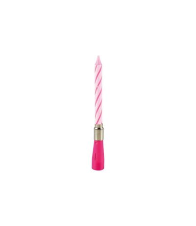 Bougie d'Anniversaire Musicale 12cm Rose