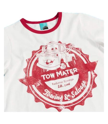 T-shirt Motif Martin Motif/style Ringer Towing And Salvage Adulte Blanc Cars