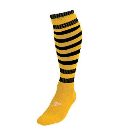 Unisex adult pro hooped football socks gold/black Precision