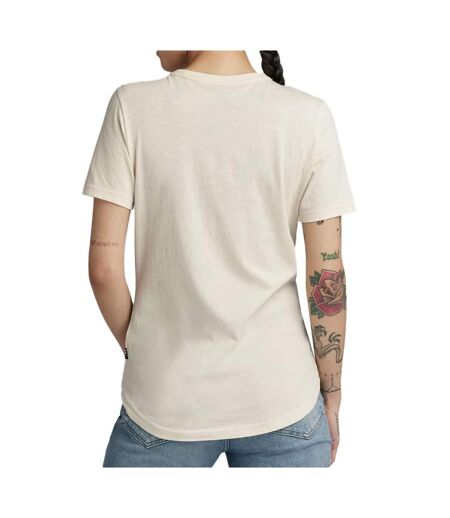 T-shirt beige femme g-star raw autograph