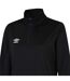 Womens/ladies Club Essential Half Zip Sweatshirt Black Umbro-3