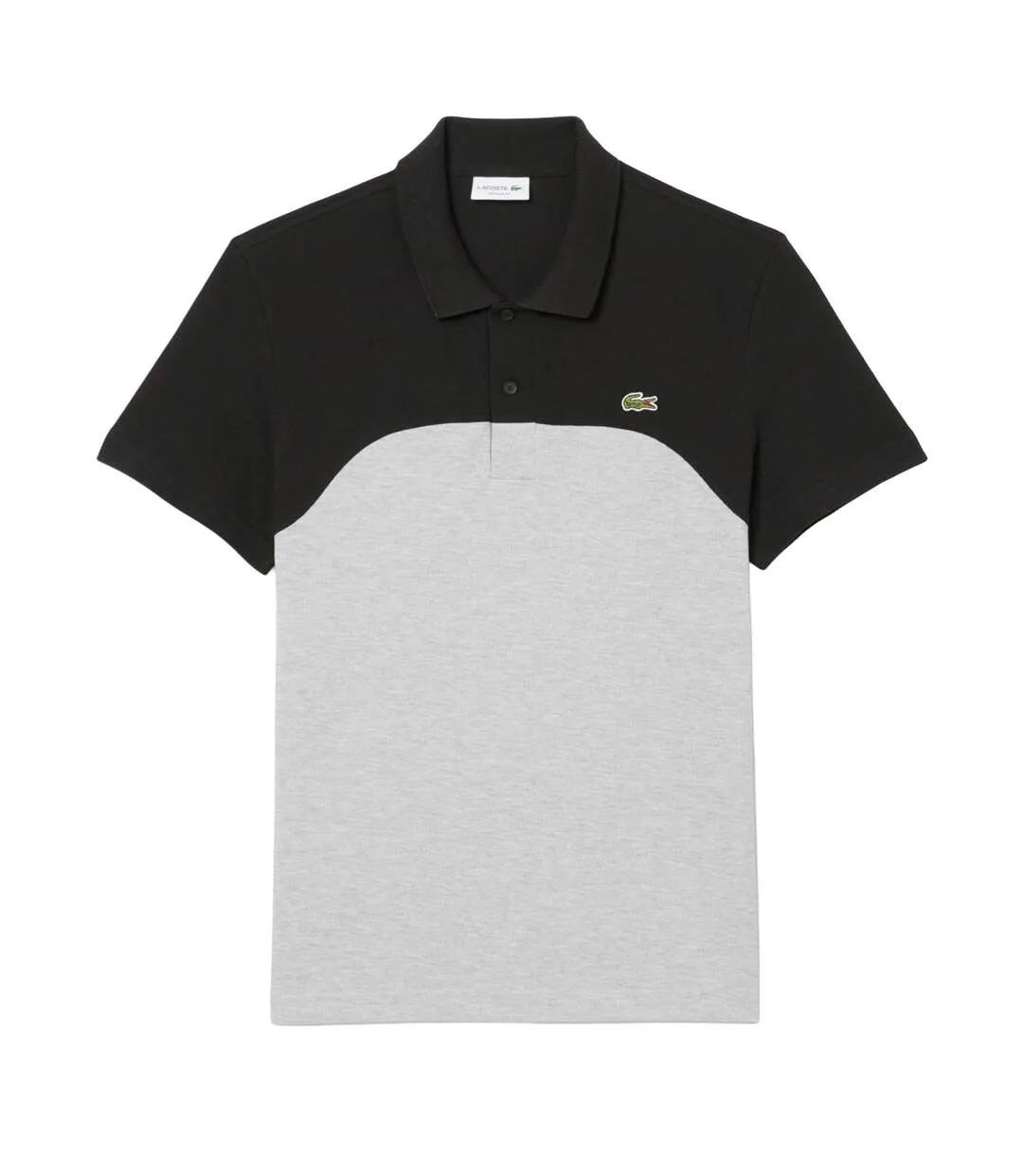 Mens Colour Block Polo Shirt Grey Lacoste-2