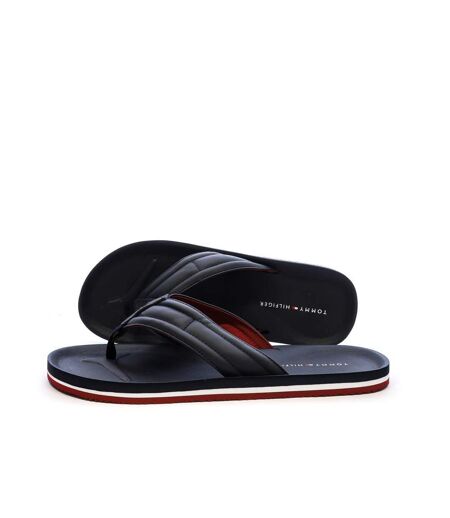Tongs bleu marine homme tommy hilfiger padded