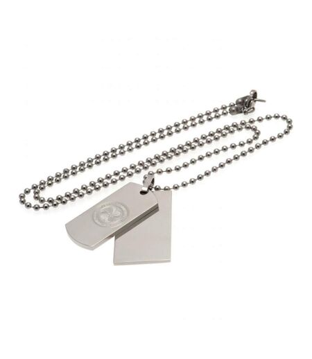 Celtic FC Full Dog Tag And Chain (Silver) (One Size) - UTTA7629