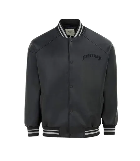 Blouson D´université Baseball Motif/style Logo Homme Noir Firetrap