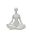 Statuette Yoga Femme Donnina 23cm Argent-1