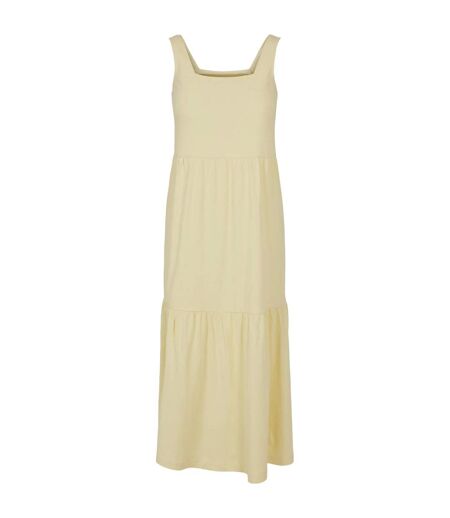 Womens/ladies Valance 7/8 Summer Dress Soft Yellow Urban Classics