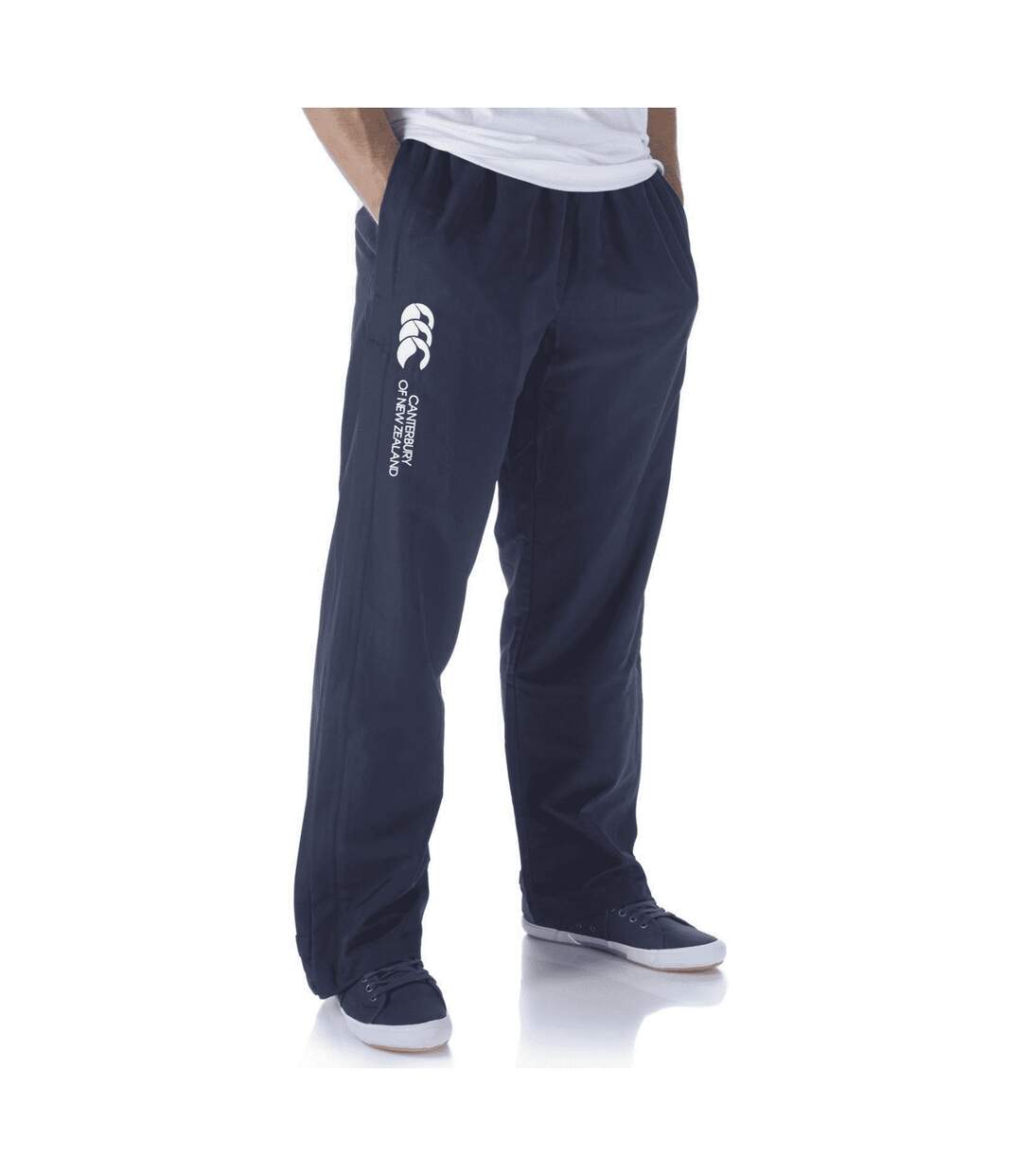 Canterbury Unisex Adult Cuffed Ankle Tracksuit Bottoms (Navy/White) - UTRD1439-2