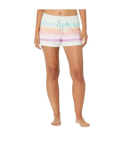 Womens/ladies Lounge Shorts Violet Pink Coral PJ Salvage