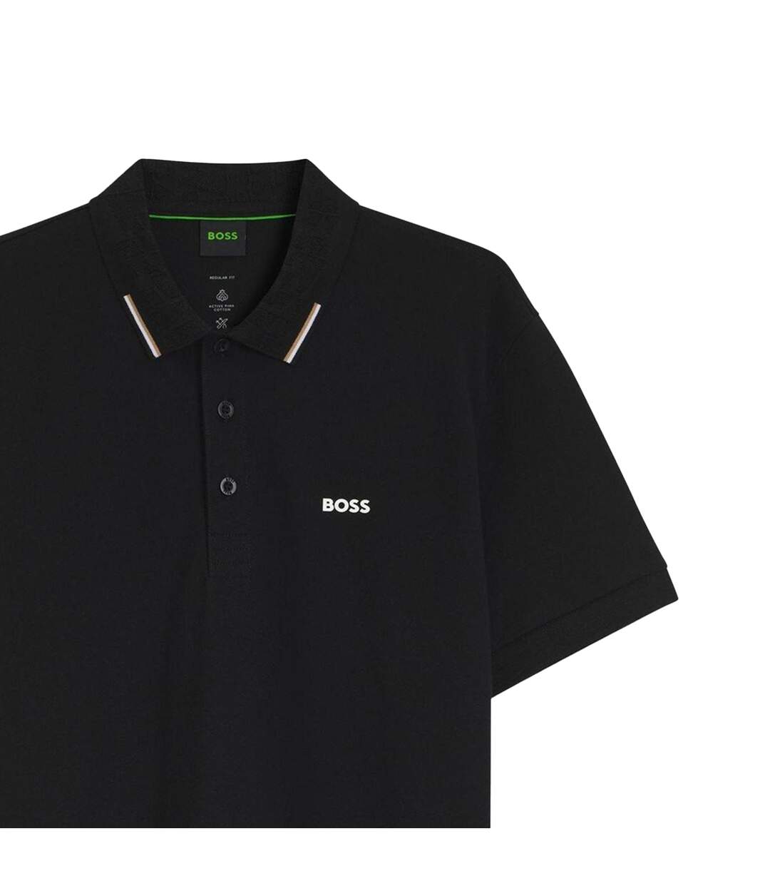 Polo Homme Noir Boss-3