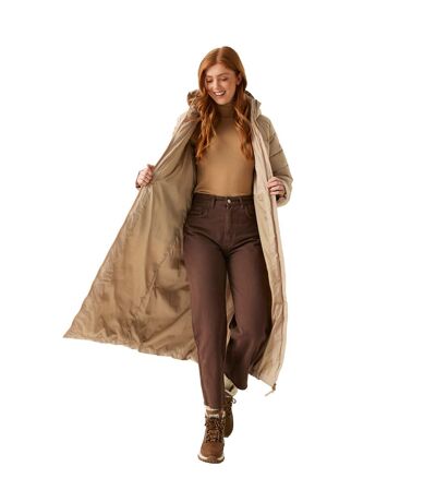 Womens/ladies Elender Baffled Hooded Jacket Warm Taupe Regatta