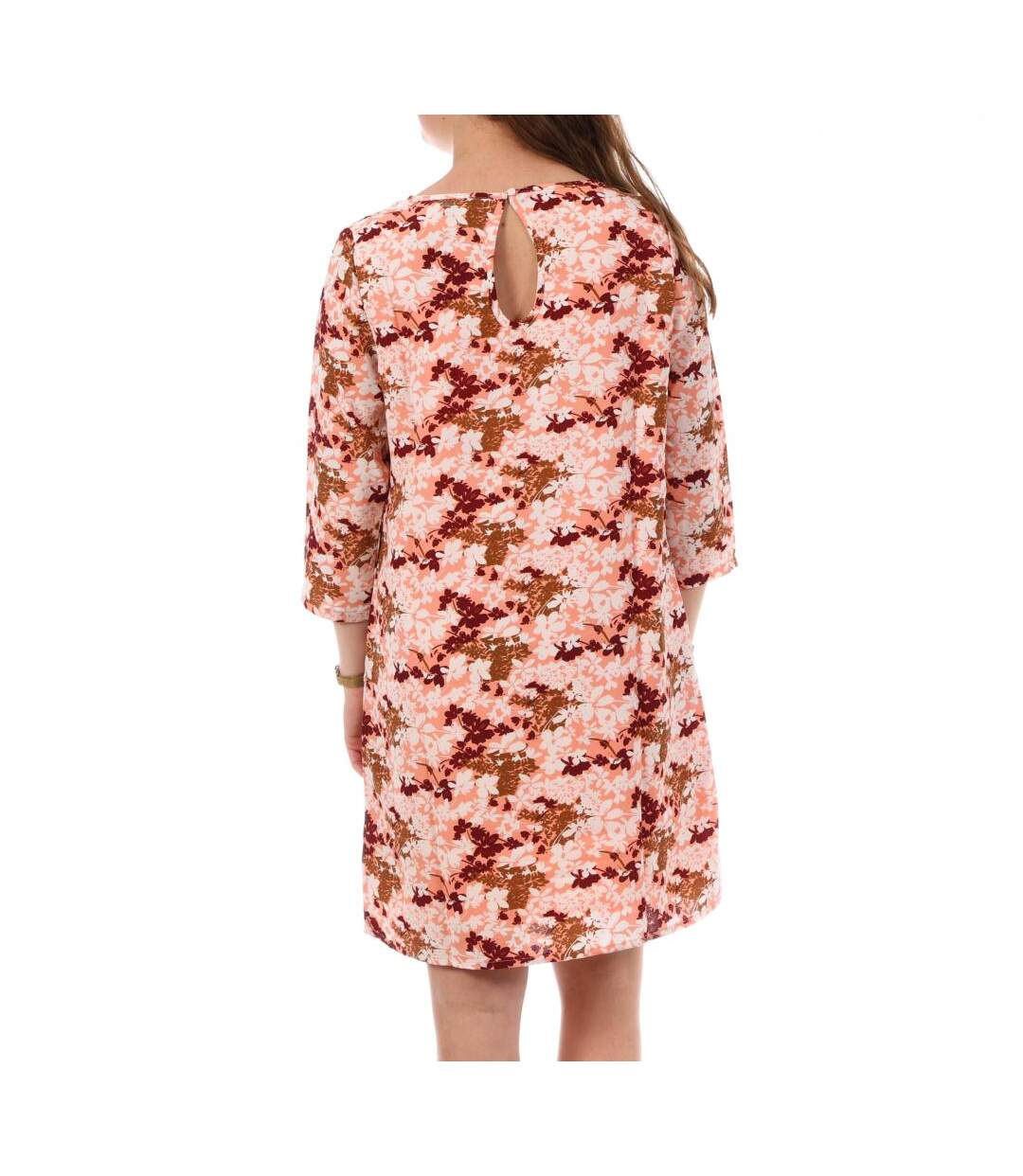 Robe rose/blanche femme kaporal cary-2