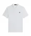 Mens Logo Cotton Polo Shirt White Fred Perry-2