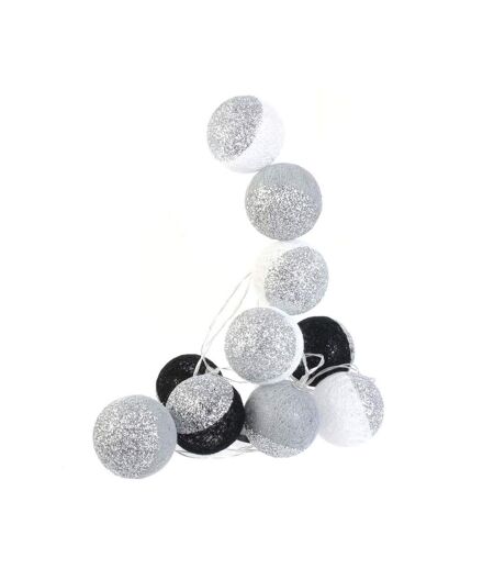 Guirlande lumineuse boules pailletées 10 leds