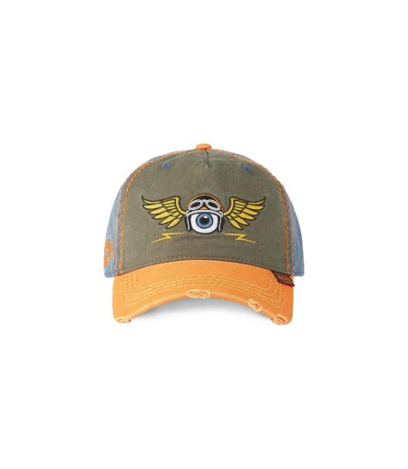 Casquette baseball en coton avec broderie effet usé Retro Eye Vondutch