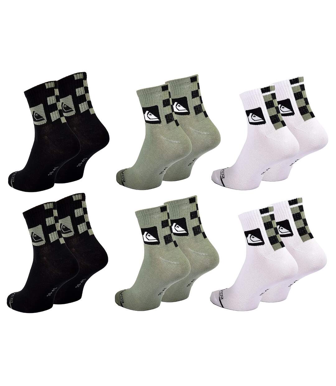 Chaussettes QUIKSILVER QUARTER 6 Pcs 7662-3