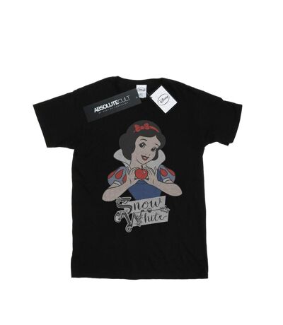 Disney Princess Womens/Ladies Snow White Apple Cotton Boyfriend T-Shirt (Black)