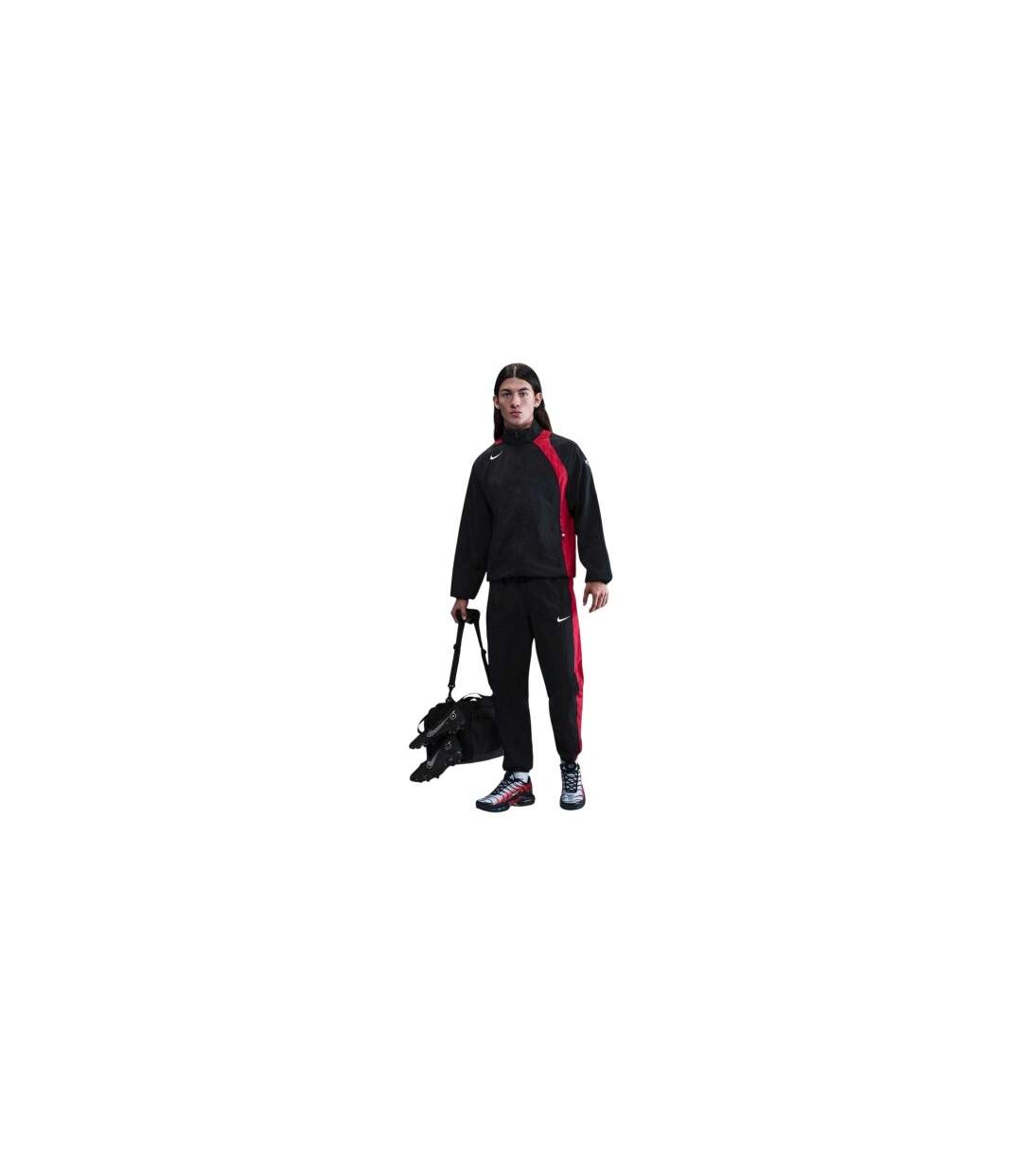 Veste De Survêtement Total Homme Noir Rouge Nike-1
