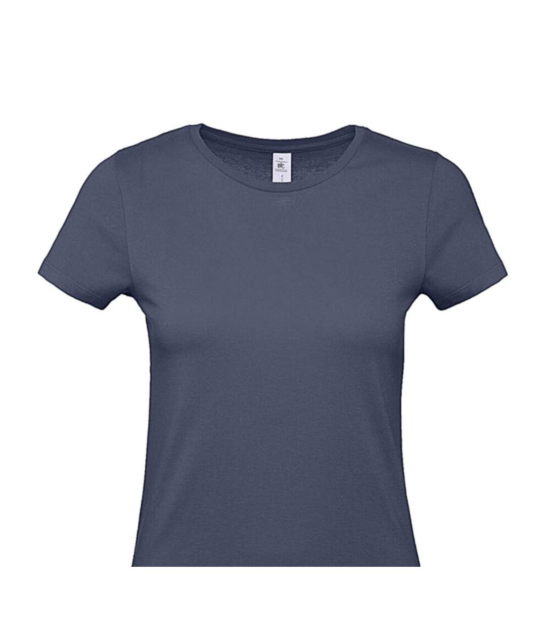 T-shirt #e150 Femme Bleu Denim B&C-2