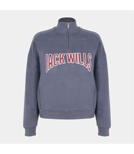Sweat Motif/style Universitaire Femme Bleu Marine Jack Wills