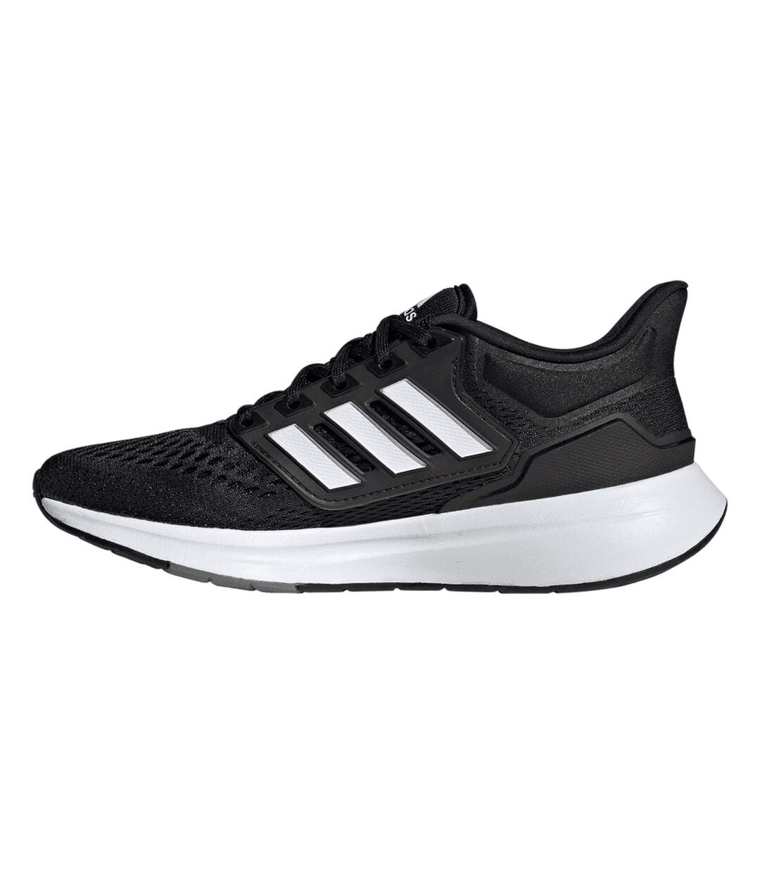 Womens/ladies Eq21 Running Shoes Core Black Cloud White Grey Adidas-2