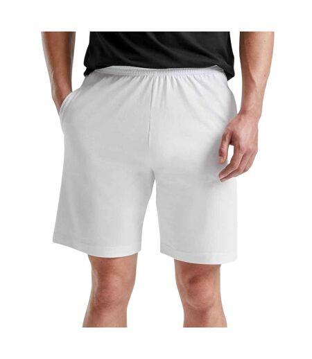 Fruit of the Loom Mens Iconic Jersey Shorts (White)