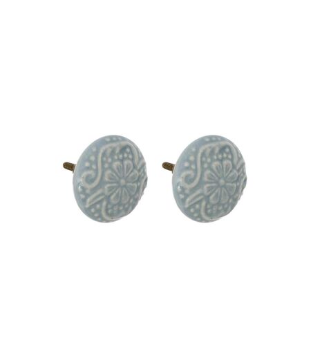 Lot de 2 Boutons de Meuble Aniya 4cm Bleu